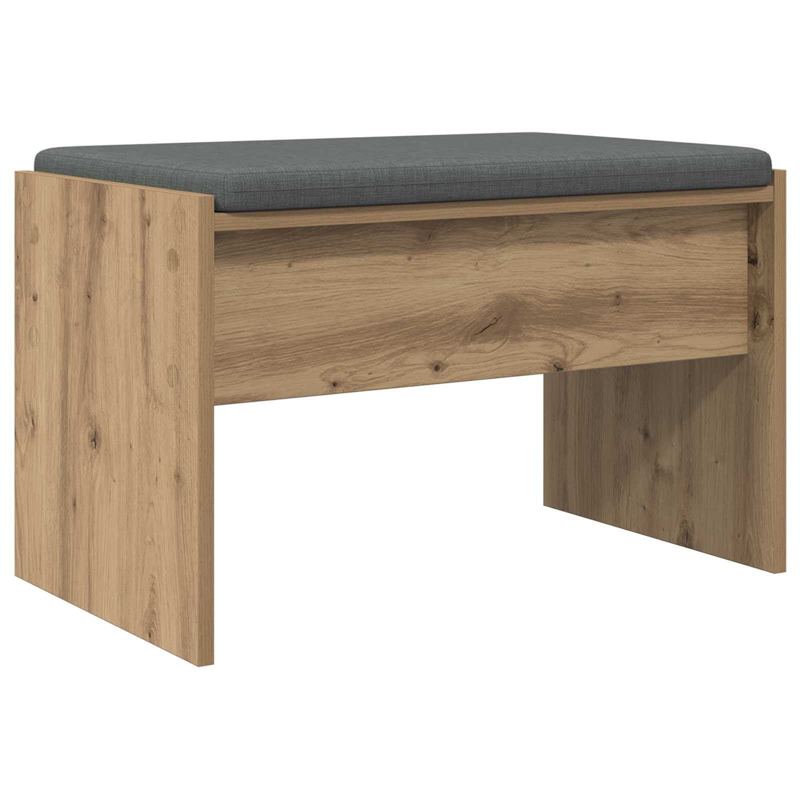 Schuhbank Mit Kissen Artisan-eiche 63 X 38 X 40 Cm Vidaxl