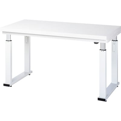RAU Werkbank adlatus 600 elektrisch höhenverstellbar Arbeitsplatte mit Hartlaminat-Belag 1500 mm x 700 mm