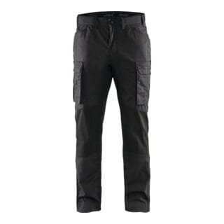 Blakläder Service Bundhose, Dunkelgrau / Schwarz, Konfektionsgröße 24