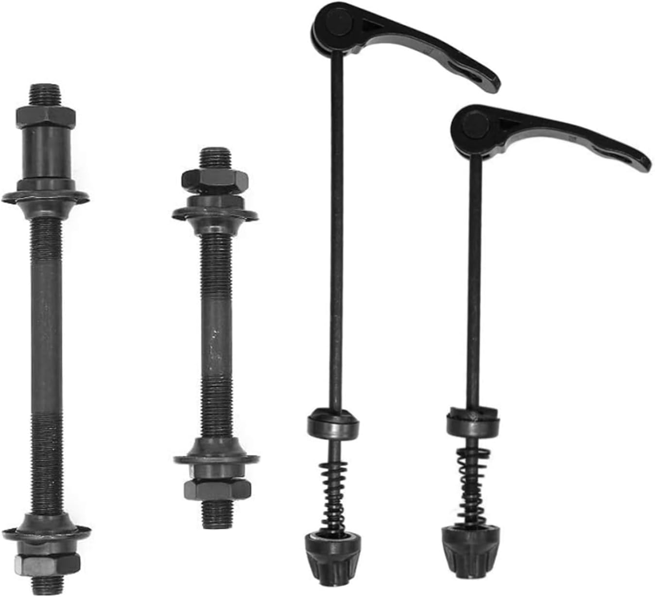 Schnellspanner-fahrradset, 1 Paar Schnellspanner Für Fahrräder, 2 Schnellspanner Und Hohlachsen Für Fahrräder, 2 Hohlachsen Für Vorder- Und Hinterrad Für Die Meisten Fahrräder, Rennräder, Mountainbike