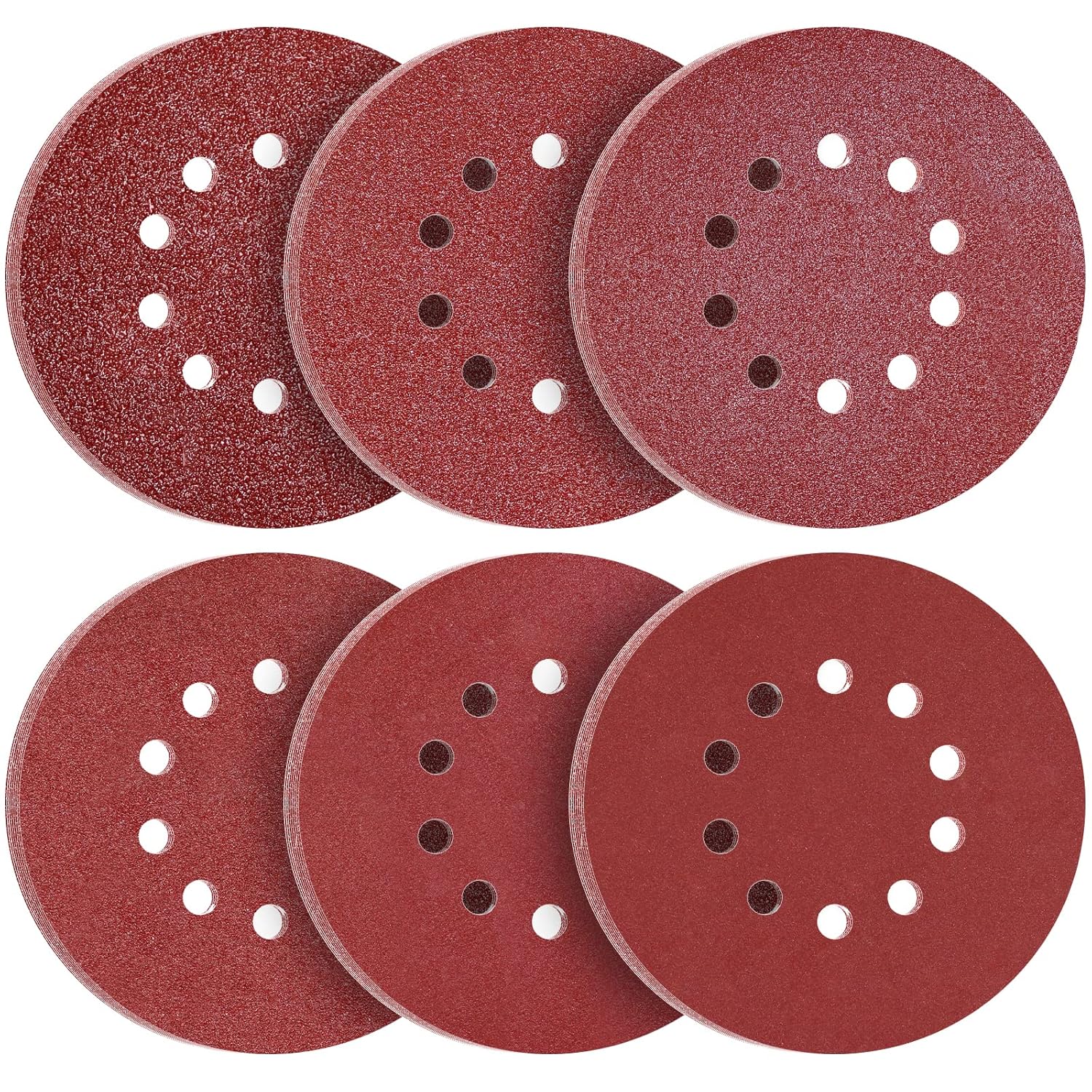 18 Schleifscheiben, 225 Mm, Körnung 40, 60, 80, 120, 240, 320, 10 Löcher, Passend Für Giraffe-schleifer