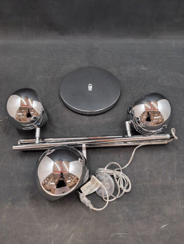 [gebraucht] B-ware Kare Stehleuchte Calotta 3-flammig Lampe Leuchte Chrom Drehbar 151cm Metall