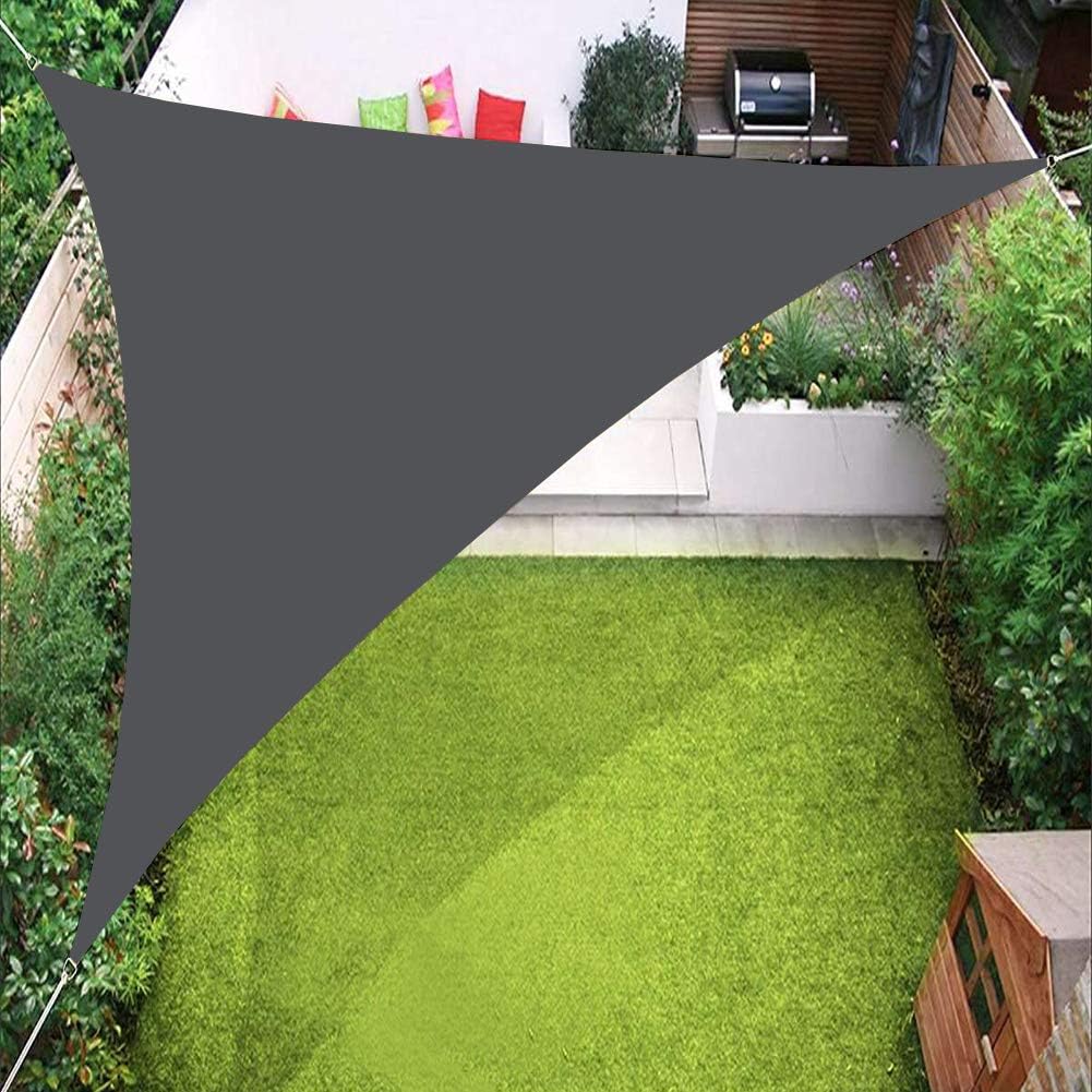 Dreieckiges Sonnensegel, 98 % Uv-schutz, 4 M, Für Terrasse, Rasen, Garten, Innenhof – Fei Yu