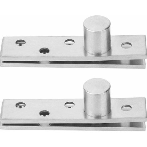 360° Drehbare Türscharniere, Verdeckte Drehscharniere Aus Edelstahl 75 X 17 Mm (exzentrischer Drehpunkt), 2er-pack