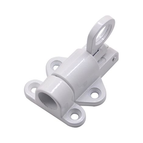 2 Stück Automatisches Türschloss, Federriegel Aus Aluminiumlegierung, Türschloss Aus Aluminium, Rückprallriegel, Weiß
