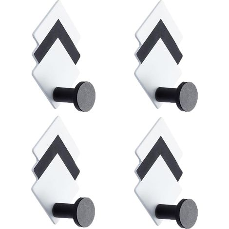 4-teiliges Set Selbstklebender Wandhaken, Handtuchhalter Für Badezimmer Und Küche, Selbstklebende Haken Für Badezimmerhandtücher (64 Cm)