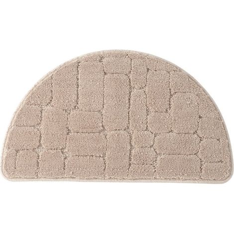 Halbmondförmige, Saugfähige Mikrofaser-fußmatte (hellcamel) – Eingangsbereich, Küche, Badezimmer