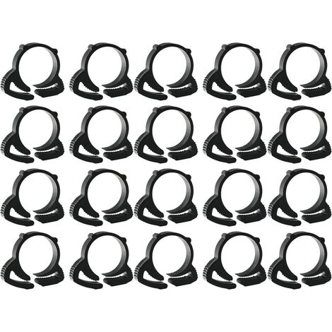 Packung Mit 20 Ratschen-schlauchschellen Aus Nylon Für Gartenschläuche (φ20 Mm)