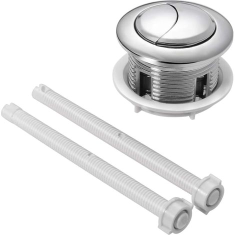 Zweimengenspülknopf Für Toiletten, 114 Mm, Ersatzknopf Für Zweimengenspülung, Reparaturknopf Für Wassertank, Inklusive Kabeldurchmesser