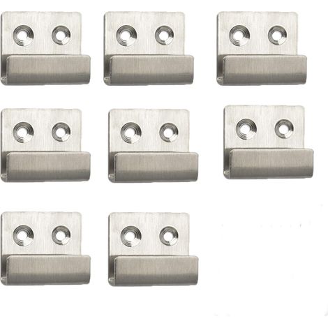 8-teiliges Set Stabiler Wandhaken, U-förmiger Vierkanthaken, Edelstahl-wandhaken, Geeignet Für Bad, Küche, Garage, 42,5–3,5 Cm