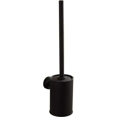 Wand-wc-bürste Aus Edelstahl 304 – Modernes Design – 360°-bürstenkopf Für Effektive Reinigung – Maße: 38 X 9 X 13 Cm – Schwarz 304