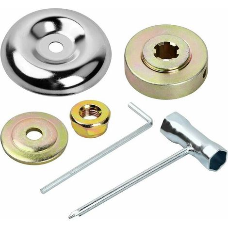 6-teiliges Ersatz-kopfmuttern-set Für Freischneider, Metallgetriebemesser, Universelles Befestigungsmuttern-set, Adapter-set Für Garten- Und Rasenmäher
