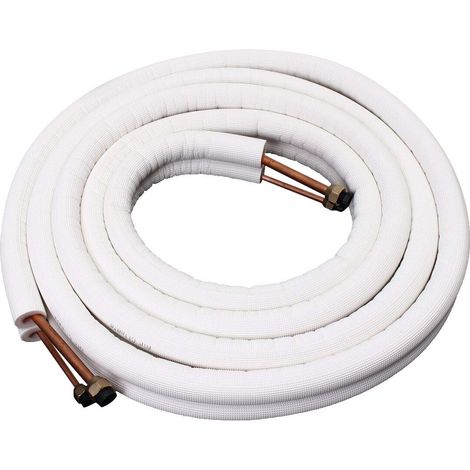 Isoliertes Kupferrohr 1/4" Bis 3/8" – 2 M Länge – Geeignet Für Klimaanlagen Und Kühlanlagen – Einfache Installation