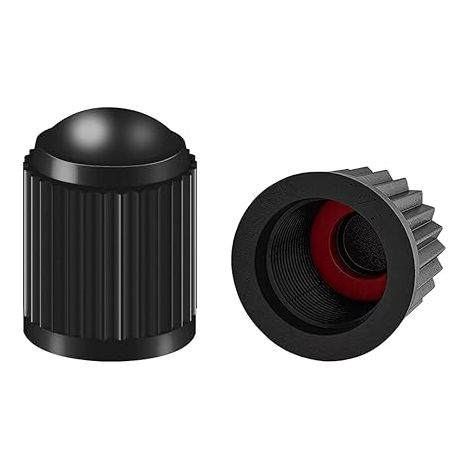 30 Stück Kunststoff-reifenventilkappen, Autoventilkappen, Reifenkappen Mit Gummi-o-ringen, Zubehör Für Suv-, Fahrrad-, Lkw- Und Motorradreifen (schwarz)