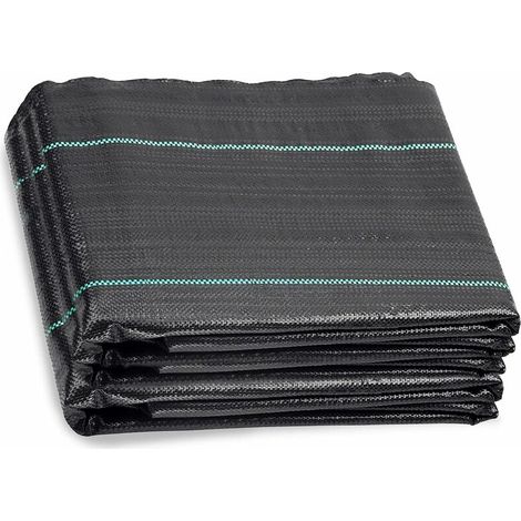 2 M X 10 M Unkrautvlies, Gartenunkrautvlies, Schwarze Agrarplane, Wurzelsperre, Wasserdurchlässiges Gewebe