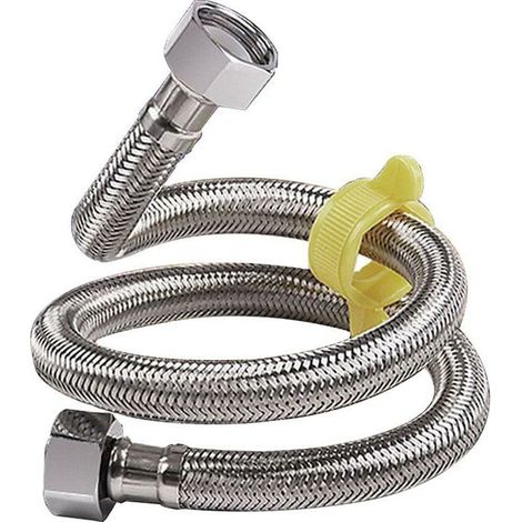 – 150 Cm Langer, Flexibler Sanitärschlauch – Geflochtener Edelstahl – Hochdruckbeständig – Für Warmwasserbereiter Und Toiletten – Hygienestandard