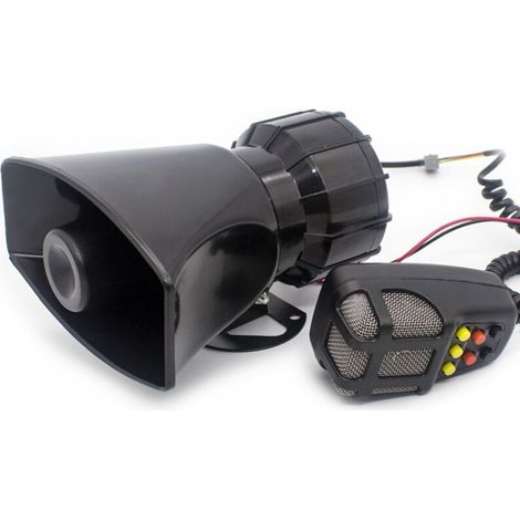 7-zoll-auto-warnsirene Mit Fernbedienung, Braun, 12 V, 100 W, 1 Stück