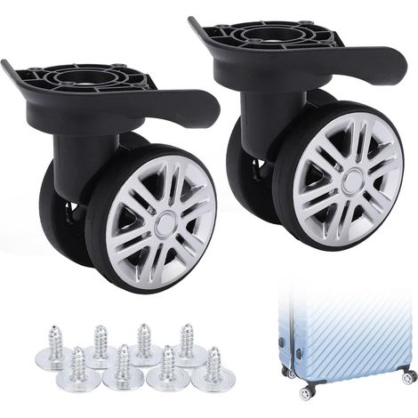 Rollen Für Weichgepäckkoffer – 1 Paar Ersatzrollen – 6 Cm Durchmesser – Material: Pp Und Pet – Einfache Montage