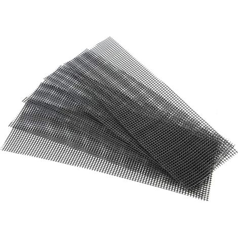 Strohmatte Für Blumentöpfe, 5 Stück Pe Bonsai-bodenmatte Mit Quadratischen Abflusslöchern, Verhindert Erdverlust (30 X 10 Cm)