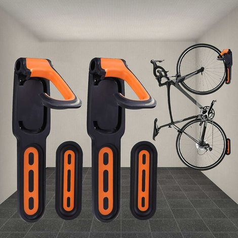 Fahrradständer, Gummierter Wandfahrradständer, Für 2 Fahrräder, Für Den Innen- Und Außenbereich
