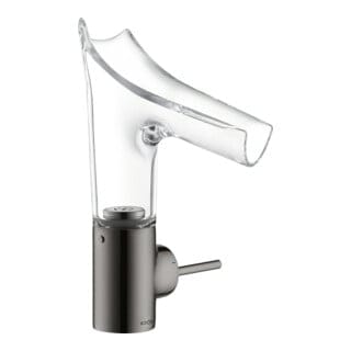 hansgrohe Waschtisch-Einhebelmischer Axor Starck V 140 m Glas, unver Abl.garn, pol. bla vc