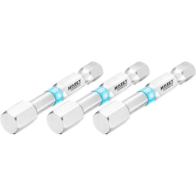 HAZET Bit Sechskant massiv 6,3 (1/4 Zoll), Innen-Sechskant Profil, 8 mm, Anzahl Werkzeuge: 3