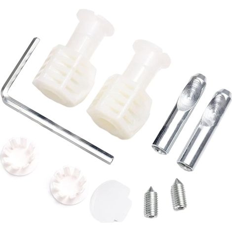 Set Mit 2 Verzinkten Befestigungsschrauben Für Wandhängende Wcs, Weiß