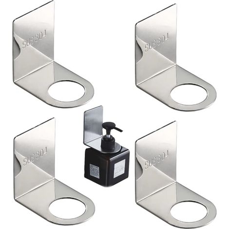 Duschgelflaschenhalter, 4-teiliger Wandpumpenhalter, Wandseifenspenderhalter Für Hotelbadezimmer Und Küchenseifenspender-zubehör