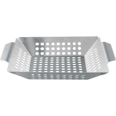 Grillkorb Aus Edelstahl – Antihaft-grillkorb – Gemüsekorb Zum Grillen – Ideal Für Gesundes Und Leckeres Grillen