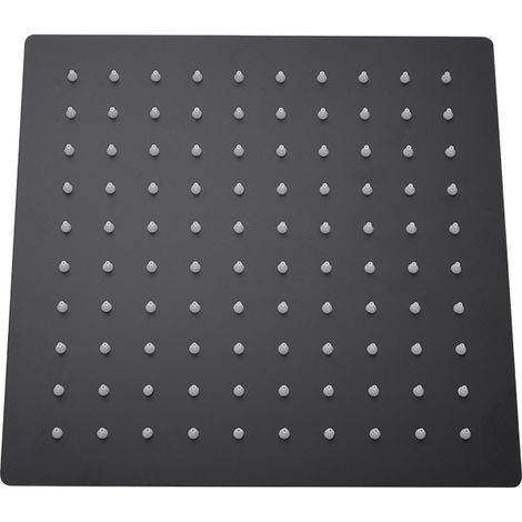 Quadratischer Duschkopf Aus Edelstahl, 8 Zoll/20 Cm, Anti-kalk-funktion – Matte Oberfläche, Quadratisch