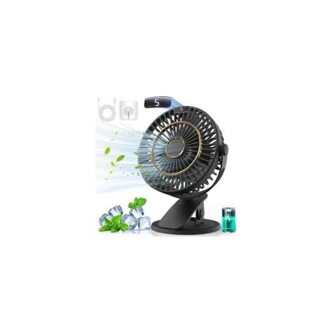 Mini-usb-ventilator Mit 5 Geschwindigkeitsstufen, 720°-drehung, Lcd-display Und Extrem Leisem Betrieb – Ideal Für Büro, Zuhause Und Camping.