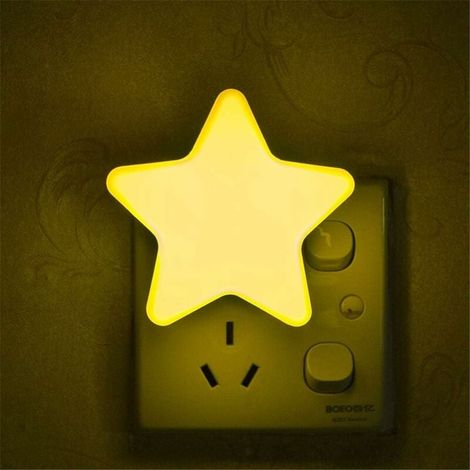 Led-nachtlicht, Automatisches Wand-nachtlicht Mit Lichtsensor Für Babyzimmer, Garage, Flur (gelb)