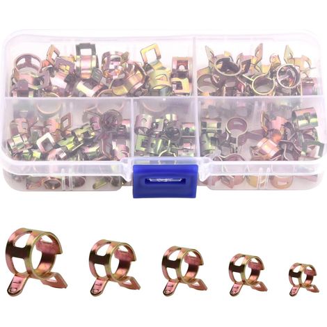 75 Schlauchschellen, Metallschlauchschellen, Schlauchschellen, Kraftstoffschlauchschellen, Verstellbare Schlauchschellen, – 6 Mm/7 Mm/8 Mm/9 Mm/10 Mm