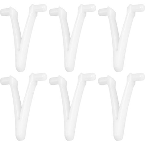 Schmetterlingsclip Für Schwimmbecken, 6-teiliger V-förmiger Befestigungsclip Für Schwimmbecken, V-förmiger Skimmer-ersatzclip Für Schwimmbeckenbürste, Laubskimmer, Saugkopf