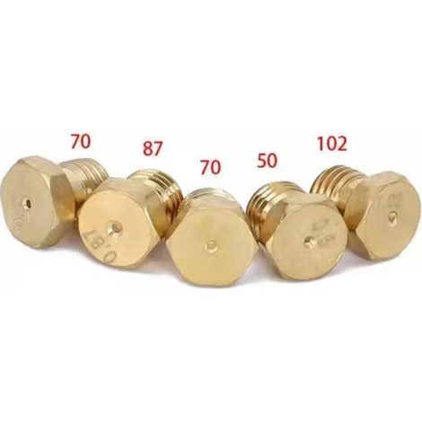 5-teiliges Universal-butangasdüsen-set [1x0,5, 1x0,7, 1x0,7, 1x0,87, 1x1,02], Lpg-umrüstsatz, Umrüstsatz Für Gaseinspritzdüsenflaschen, Propan- Und Butandüse