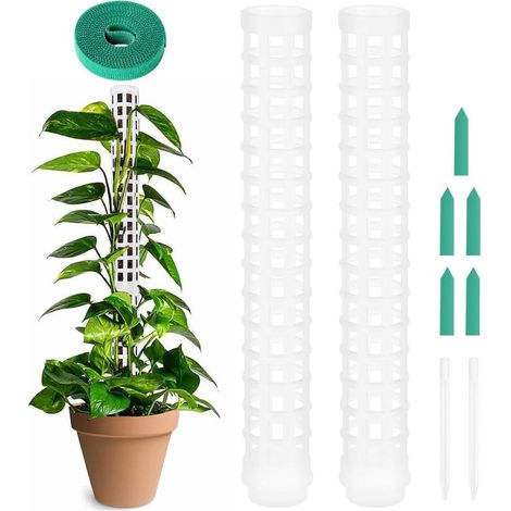 Monstera-pflanzenstütze, 2 Stück, Topf-kletterpflanzenpfahl, Kletterpflanzenstütze, Pflanzenstützen Für Kletterpflanzen, Topfpflanzenstützpfosten, Kletterpflanzenstütze Für Pflanzen