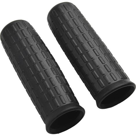 Set Mit 2 Rutschfesten Kunststoffgriffen Für Schubkarren, Universalzubehör, Ersatz-rundrohre Für Gartenwagen, Schwarz (114 X 20 Mm)