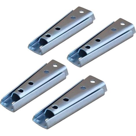 4 Paar Wandhalterungen Für Kopfteile, Verbindungsstücke Für Hängende Möbel, Segmentierte Metall-sofaverbinder Für Sofa Und Bett
