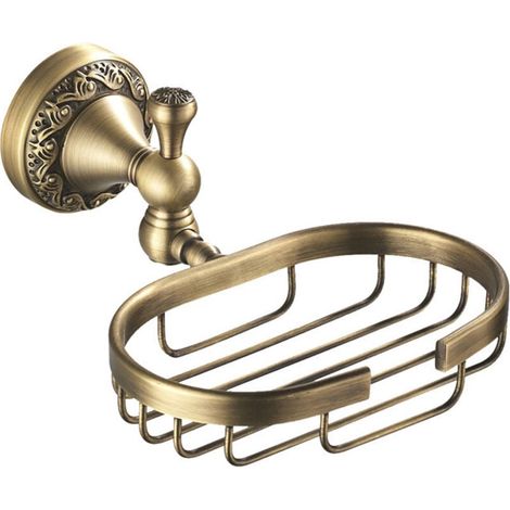 Seifenschale Aus Massivem Messing Im Vintage-stil Zur Wandmontage In Bad Und Dusche, Badezimmeraccessoires Im Antik-messing-stil