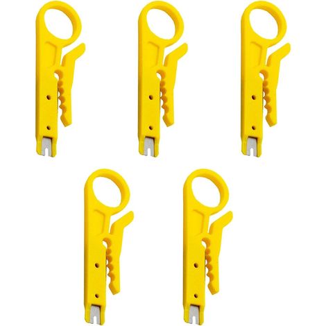 Set Mit 5 Mini-abisoliermessern, Tragbare Mini-abisolierzangen, Kabelabisolierwerkzeuge