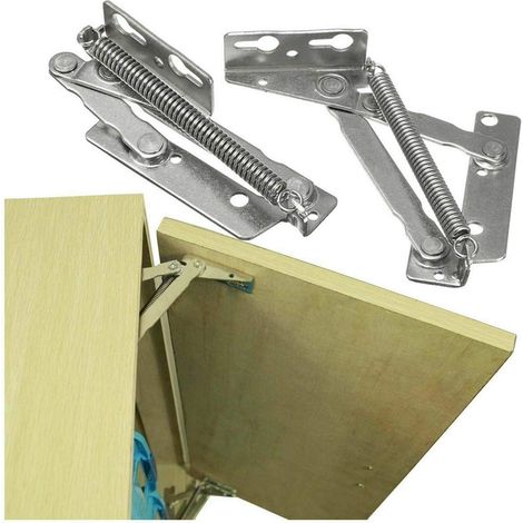 1 Paar Hochbelastbare, Industrietaugliche Federbänder Für Küchentüren/schränke/kleiderschränke, 4 Kg Tragkraft, 80-grad-winkel, Obere Stützbänder Für Möbel