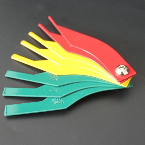 Bremsbelagdickenmesser, 8-in-1-dickenmesser, Messlineal, Bremsbelag-fühlerpad Für Kraftfahrzeuge, Sae-bremsbelagdickenmesser Und Metrischer Messlehre