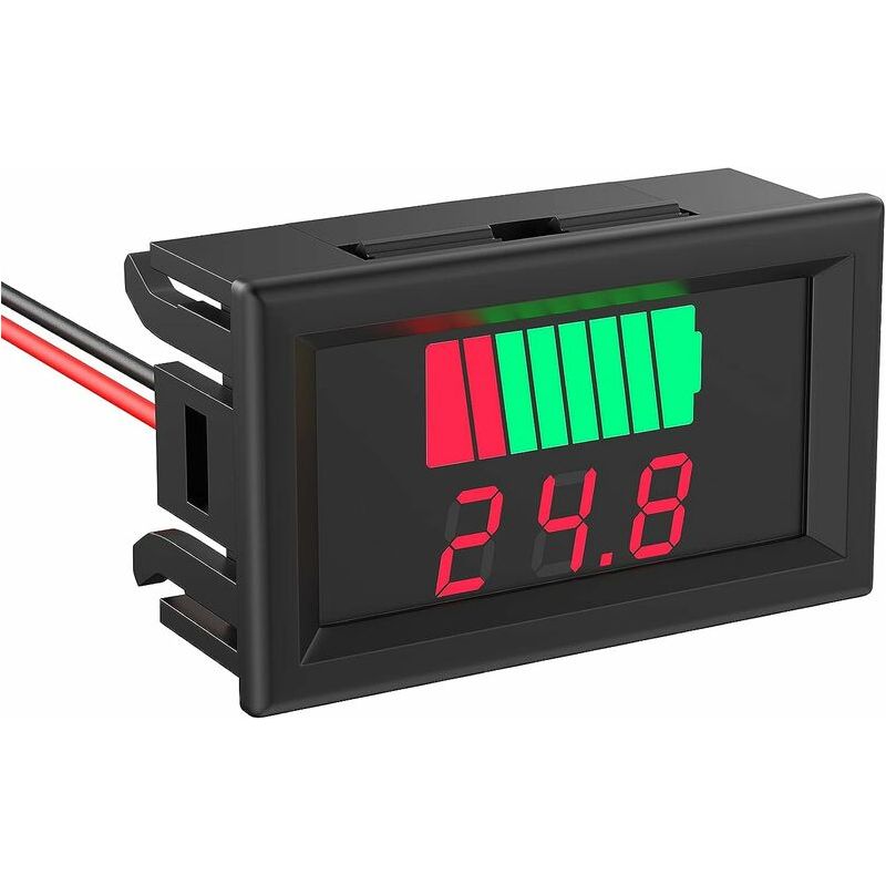 Gleichstrom-batterietester Für 12 V, 24 V, 36 V, 48 V Und 60 V, 2-in-1-batteriekapazitäts- Und Voltmeteranzeige, Li-ion-batteriespannungsmesser