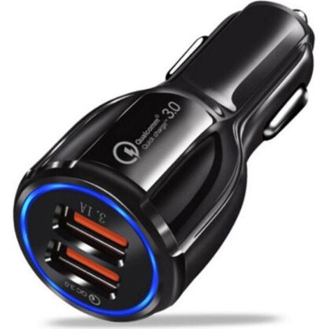 2er-pack Usb-autoladegerät, Pd- Und Qc-autoladegerät, Mini-autoladegerät Für Iphone 14/13/12/samsung Galaxy, 78,0 Mm X 34 Mm X 34 Mm, Schwarz