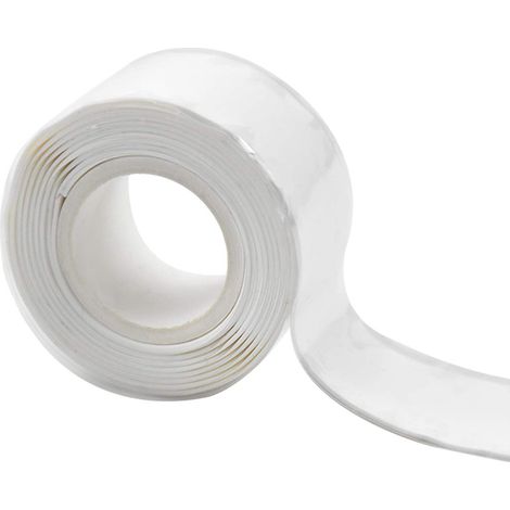 Weißes Silikon-reparaturband, Auslaufschutzband, Selbstklebender Dichtungsstreifen, 1 M X 2,5 Cm, Zur Reparatur Von Wasserrohren, Schläuchen Und Kabeln