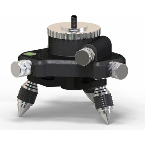 Laser-nivellieradapter – 360° Drehbare Basis Für Linienlaser-nivelliergerät Mit Stativanschluss, Schwenkbare Stativbasis Für 6,35-mm- Und 5/8"-nivellieradapter