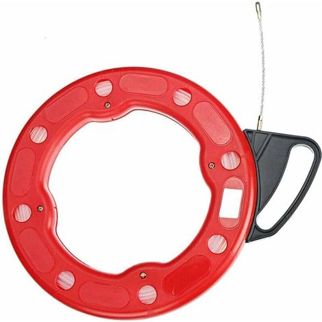 Kabelziehnadel Für Elektriker, Glasfaser-kabelzieher, Professioneller Kabelauszieher, Flexibler Gleiter, Drehbares Band, Tragbare Kabeltrommel, Rohrwerkzeug – 30 M, 3 Mm