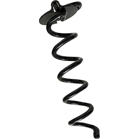 Bodenanker, Zeltnägel, Trampolinanker, Robuste Spiralanker Aus Stahl Für Trampoline, Gärten, Campingplätze, Zelte, Schaukeln, 28 Cm, Schwarz