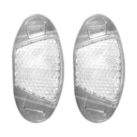 4 Stück Fahrradspeichenreflektoren, Fahrradradreflektoren, Fahrradspeichenreflektoren, Fahrradradreflektoren Für Nachtfahrten, Weiß, 7 Cm