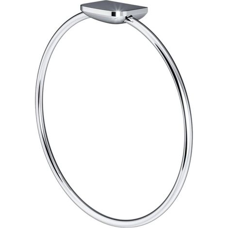 Wandhandtuchring Aus Verchromtem Edelstahl Mit Bohrloch, Stangenform, Für Badezimmer
